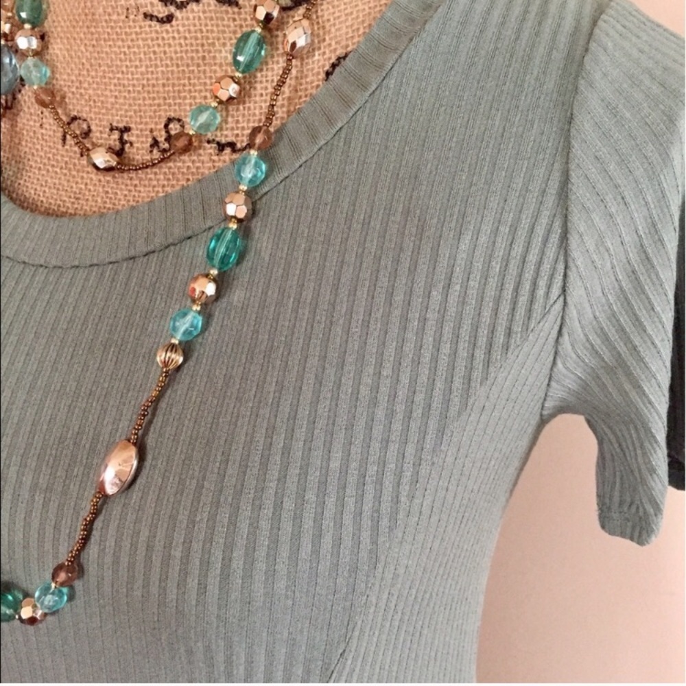 Ribbed tunic top - Picture 4 of 5